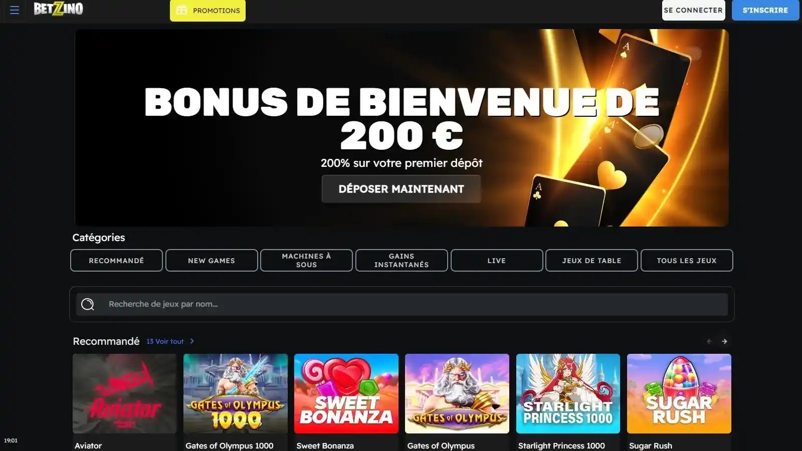 Betzino casino en ligne bonus et avis récents Betzino